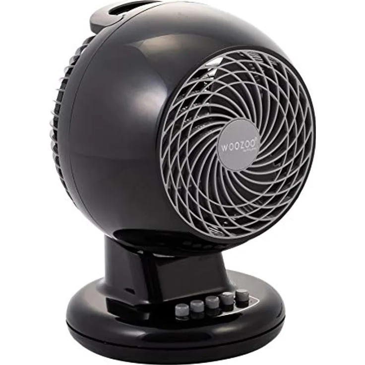 Iris Ohyama Black IRIS, leiser Ventilator 'Woozoo by Ohyama', PCF-M15, schwarz, 32 W, 13 m², Kunststoff, qm