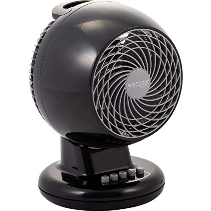 Iris Ohyama Black IRIS, leiser Ventilator 'Woozoo by Ohyama', PCF-M15, schwarz, 32 W, 13 m², Kunststoff, qm – Bild 1