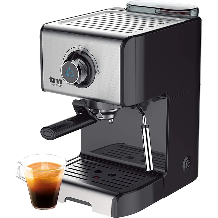 TM Electron TMPCF101 Manuelle Espressokocher mit 15 bar Druck, Edelstahl