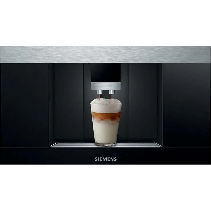 Siemens CT636LES1 iQ 700 Einbau-Kaffeevollautomat, Keramikmahlwerk, 1600 Watt, schwarz, mit Milchsystem und integriertem Mahlwerk – Bild 2