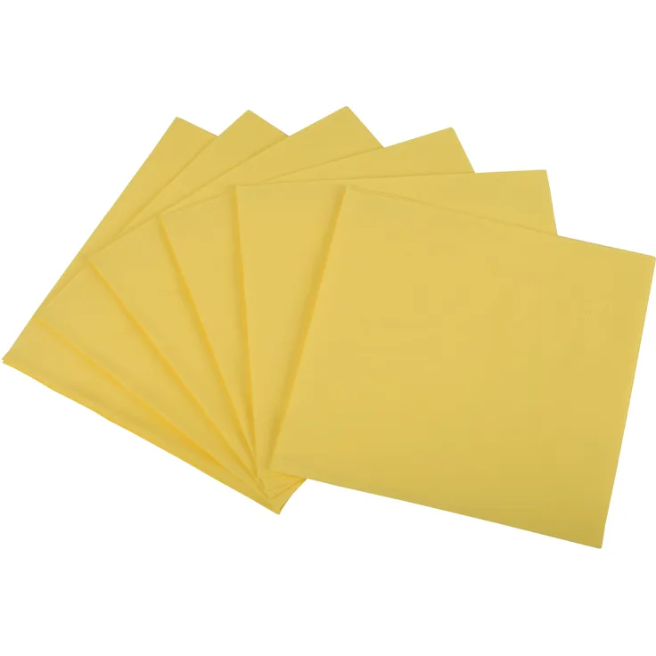 Funny Zelltuchservietten 3 lagig, gelb 40 x 40 cm 1-4 Falz, 4er Pack (4 x 250 Stück)