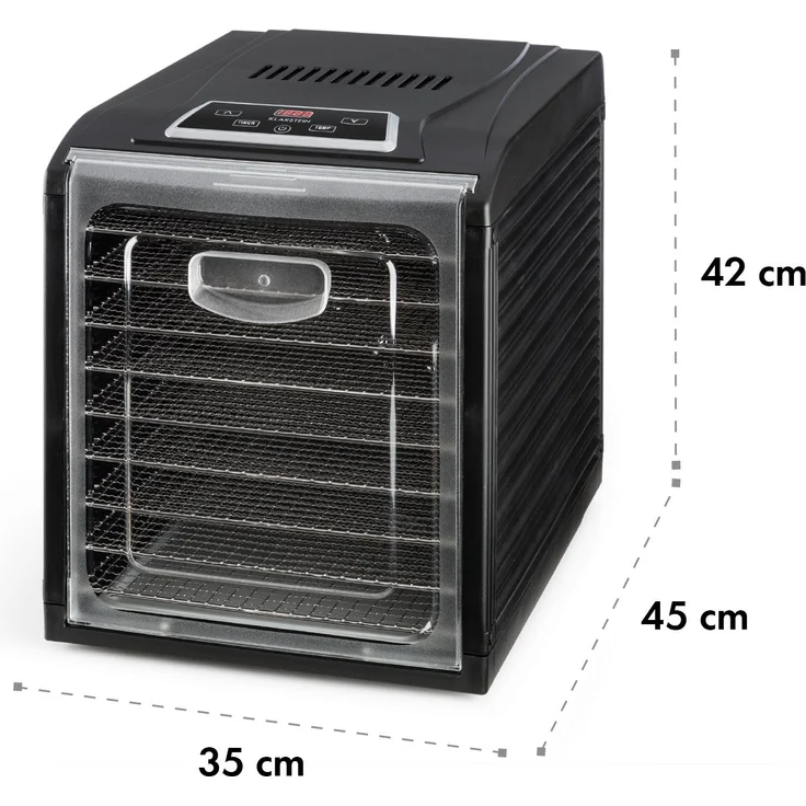 Klarstein Fruit Jerky Plus 9 Dörrautomat Timer 9 Ablagen 600-700W schwarz – Bild 7