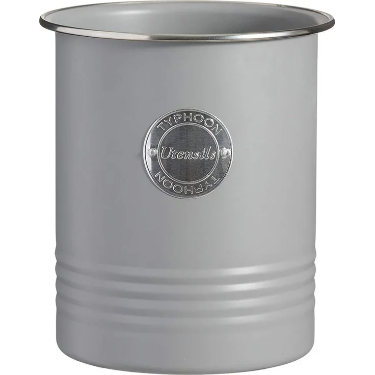 Typhoon Living Collection, pastellgrau, 1,7 Liter Utensilienbehälter, Stahl, Silikon, grau