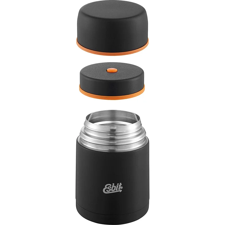 Esbit Thermobehälter Edelstahl Isolierbehälter BPA-Frei Schwarz 500ml warme & kalte Speisen, Lunch – Bild 2