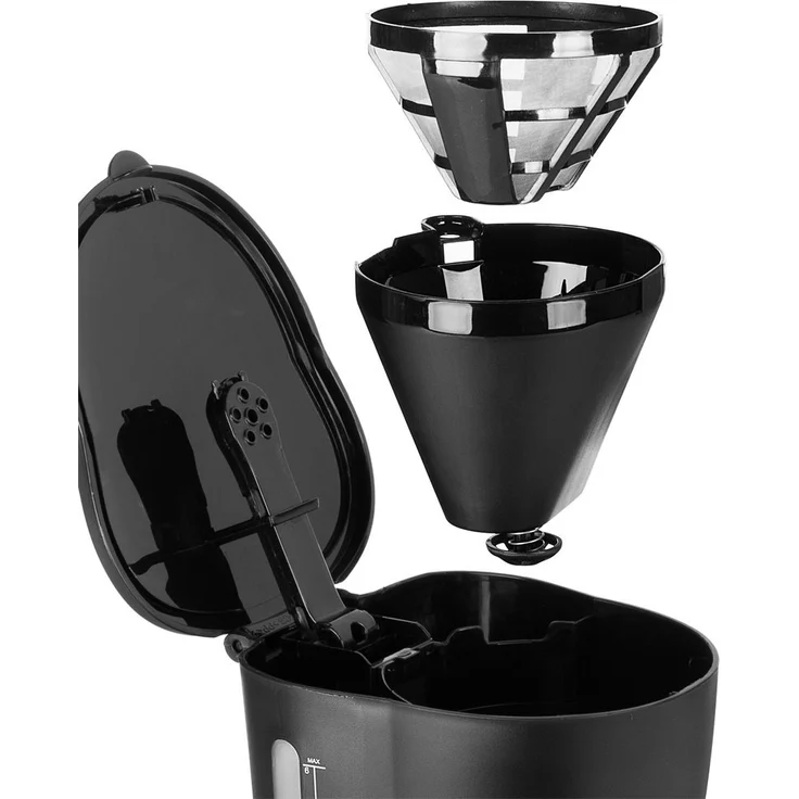 Tristar Kaffeemaschine mit 600 ML Fassungsvermögen - ideal für Campings geeignet [für bis zu 6 Tassen, mit automatischer Abschaltfunktion und Wasserstandsanzeige], CM-1246 – Bild 4
