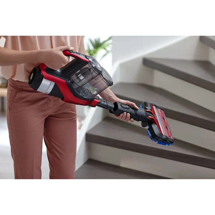 Philips XC7042-01 SpeedPro Max kabelloser Staubsauger 7000 Series (mit Akku, 360°-Saugdüse, 65 Min. Akkulaufzeit) rot – Bild 4
