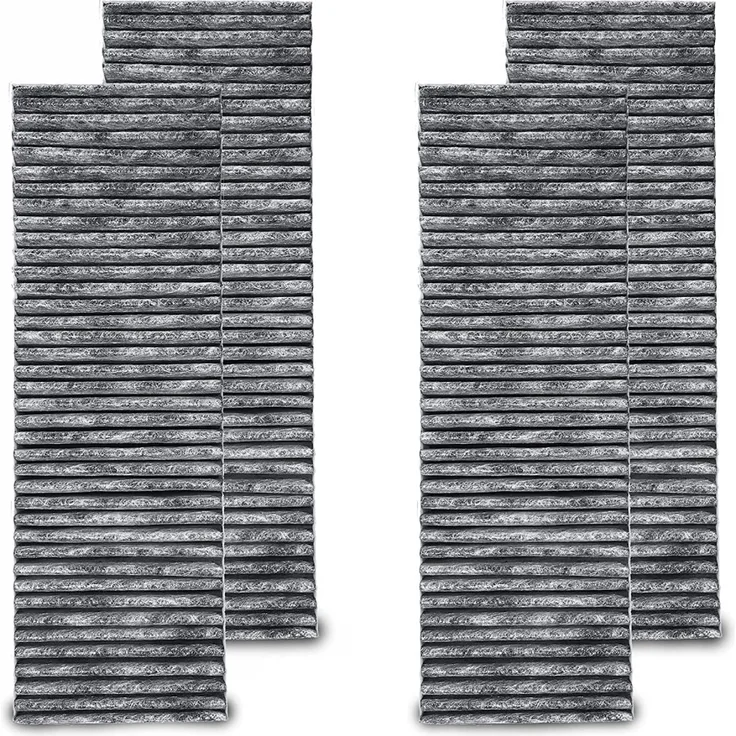 Aktivkohlefilter-Set passend für Bora Basic Kochfeld BHU, BFIU und BIU, einsetzbar statt Bora Filterset BAKFS, 4teilig