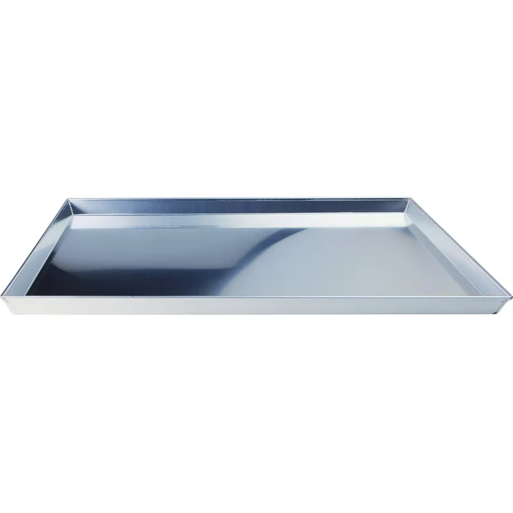 Pentole Agnelli COAL49 - 345 Niedrige rechteckige Pfanne, Aluminium, Grau, 45 x 35 cm