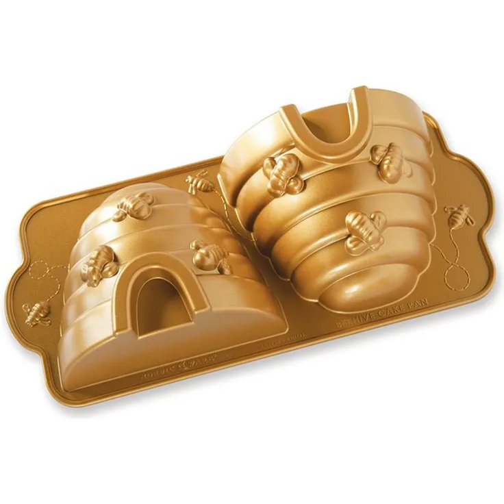 Nordic Ware 54577 Beehive Kuchen Pfanne, Aluminium, Gold