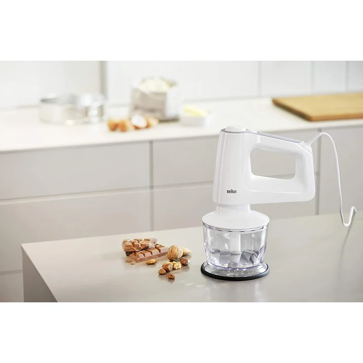 Braun Multimix 3HM3135 Handrührgerät, 500 Watt, Knethaken, weiß – Bild 4