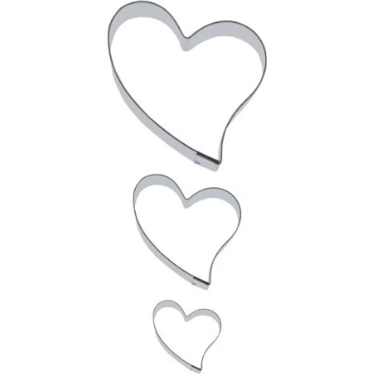 Städter 002128 Keksausstecher-Set Liebe, 3-teilig