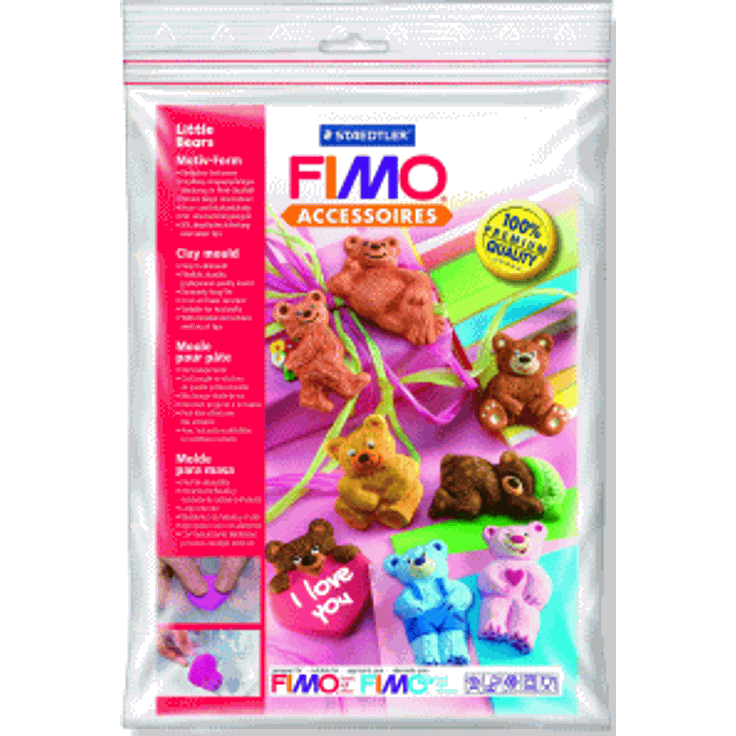 Staedtler Fimo mould Bärchen 8 Motive ca. 6x3cm