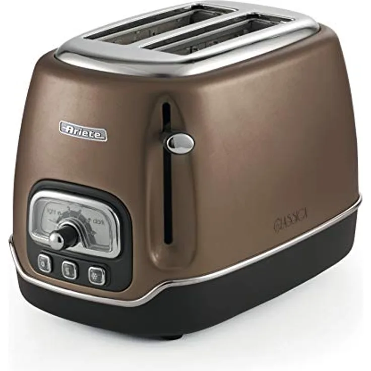 Bialetti 158BR Toaster-158BR Toaster, 815, lackierter Edelstahl, bronze