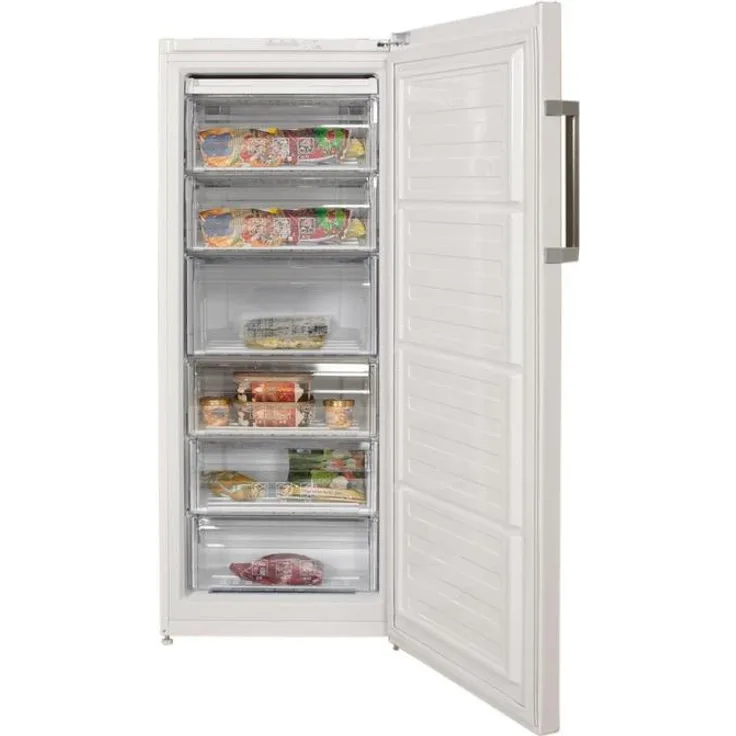 Beko RFSA240M43WN Gefrierschrank, freistehend, weiß, Schnellgefrieren, Breite 59.5 cm, Energieklasse E