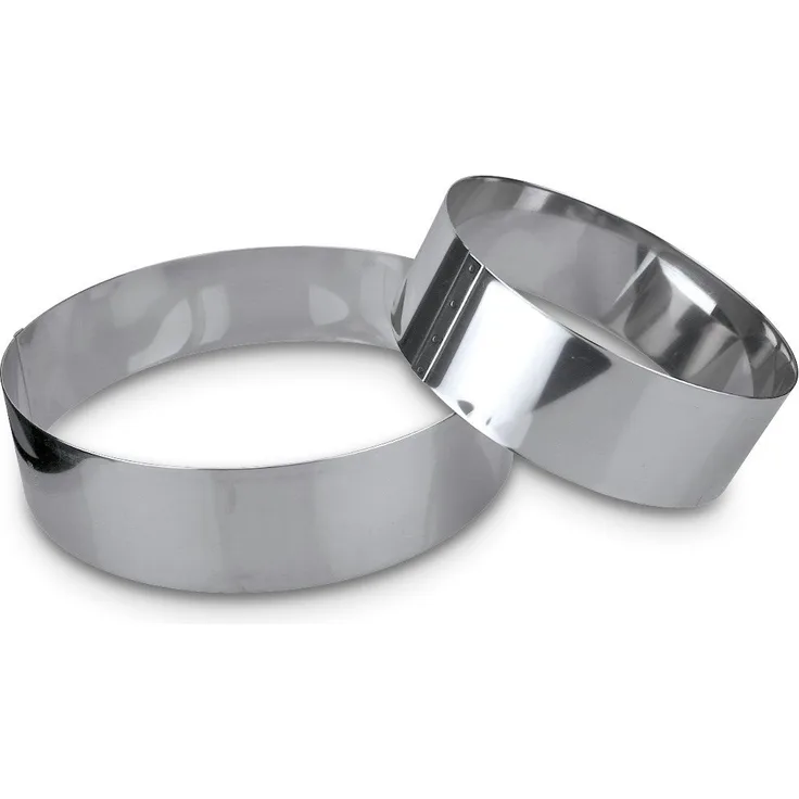 Städter 625099 Tortenring, edelstahl, silber, 13 x 13 x 5 cm,