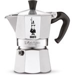 Bialetti Moka Express Espressokocher, Aluminium, Alu, 3 Tassen