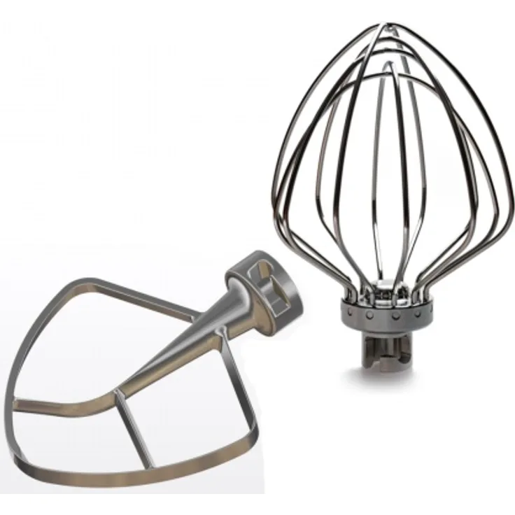 TschimmHook Set Flachrührer und Schneebesen, Edelstahl