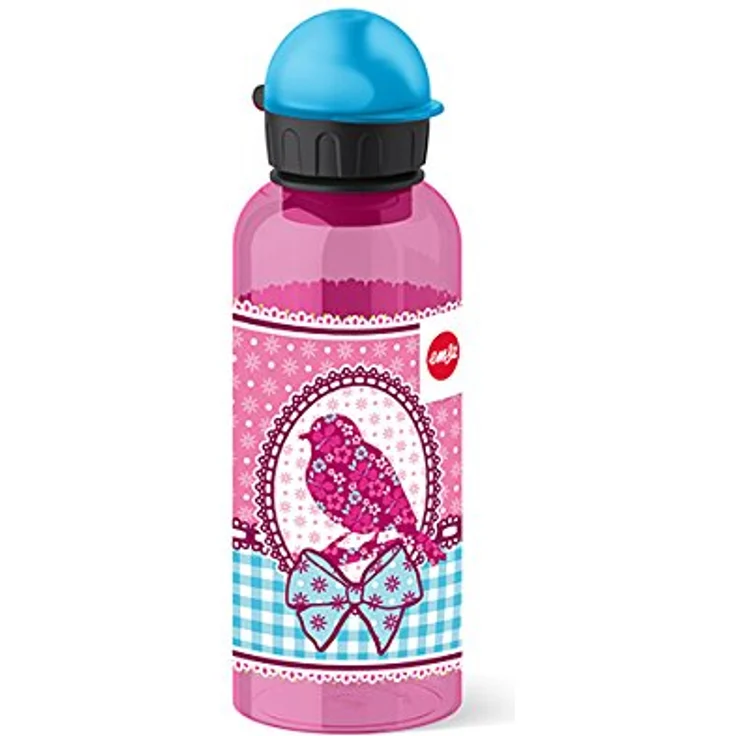 Emsa Kinder-Trinkflasche, 600 ml, Sicherheitsverschluss, Teens Birdy Bow, Tritan, 518130 – Bild 1