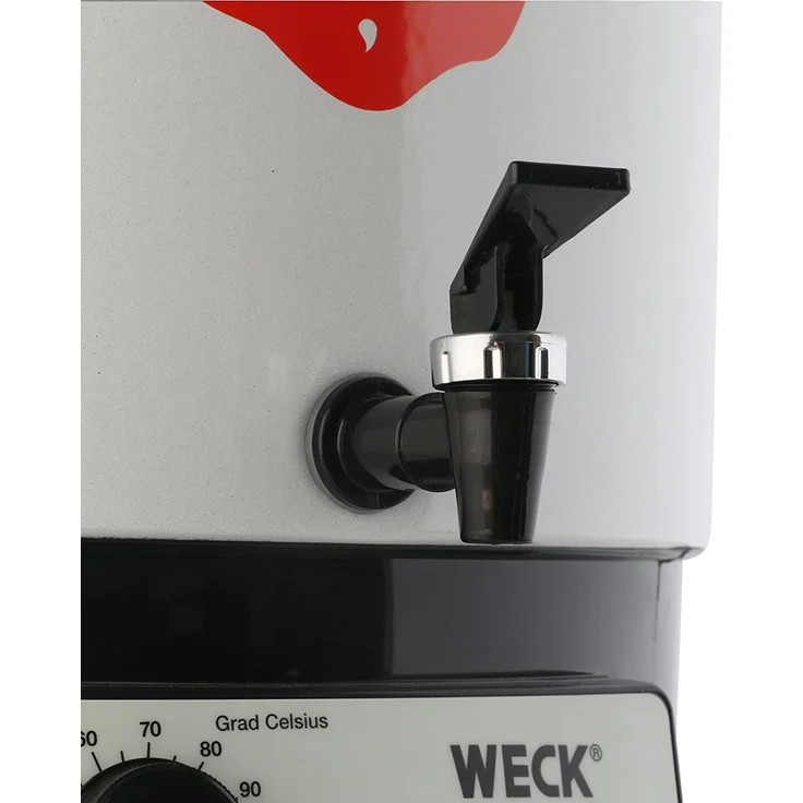 Weck WAT 14 A Einkochautomat, Heißgetränkeautomat, 29 Liter, mit Auslaufhahn, 2000 Watt – Bild 2