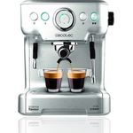 Cecotec Power Espresso 20 Barista Pro, Manuelle Express-Kaffeemaschine, 2,7 L, silberfarben