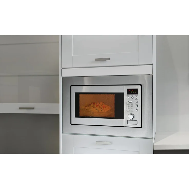 Bomann MWG 2215 EB Einbau-Mikrowelle mit Grill - 20 Liter - 5 Mikrowellen-Leistungsstufen - 1 Grillstufe - 2 Kombi-Leistungsstufen Grill-Mikrowelle – Bild 1