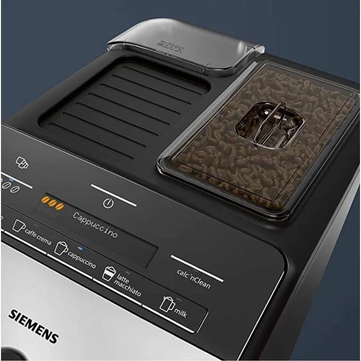 Siemens EQ.300 Kaffeevollautomat TI353501DE mit integriertem Mahlwerk, kompakte Größe, einfache Bedienung, 1.300 Watt, silber – Bild 4