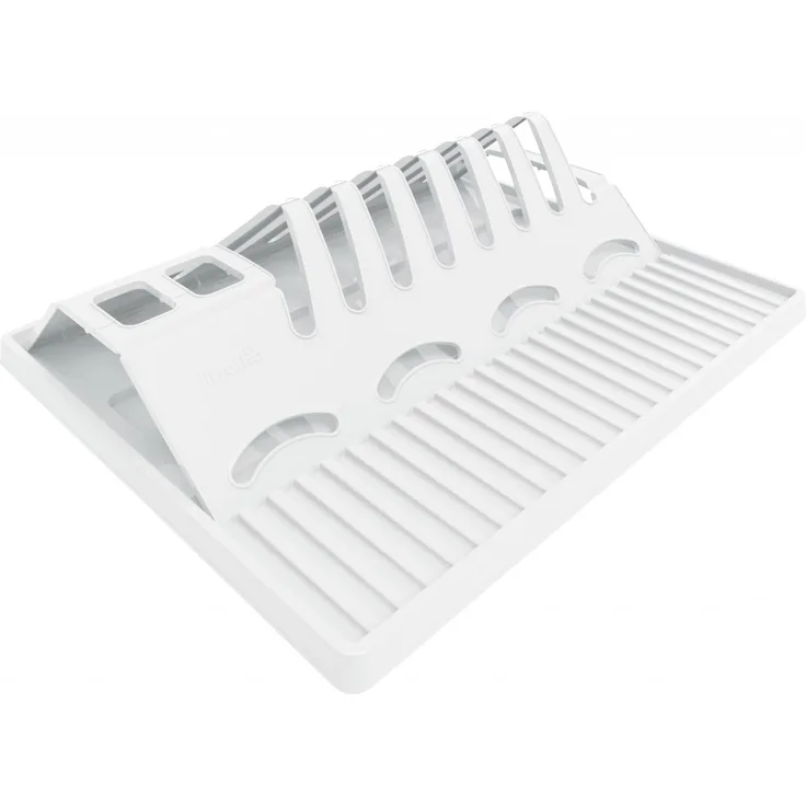 Rotho Spacewonder faltbarer Geschirrabtropfer, Kunststoff (PP) BPA-frei, transparent, (39,0 x 32,0 x 2,0 cm)