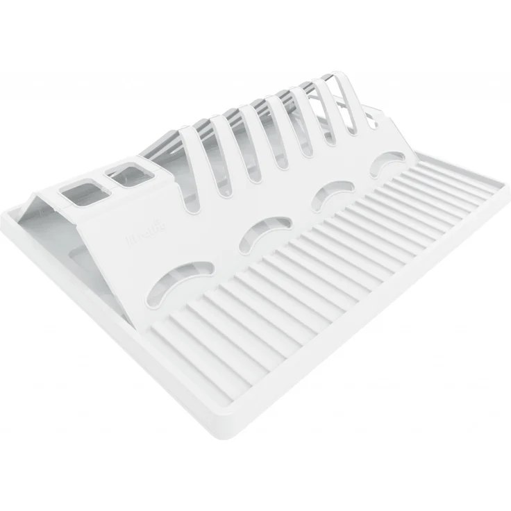 Rotho Spacewonder faltbarer Geschirrabtropfer, Kunststoff (PP) BPA-frei, transparent, (39,0 x 32,0 x 2,0 cm)