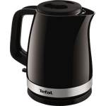 Tefal KO150F Wasserkocher Delfini Plus, 2400 W, 1,5 L, kabellos, 360 Grad Sockel, schwarz