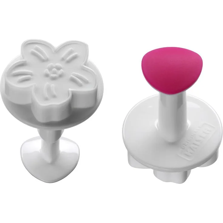 Kaiser Inspiration Blüten-Ausstecher-Set 3-teilig, Fondant-Blumen, Federmechanismus, Soft Touch, Anti-Rutsch-Effekt
