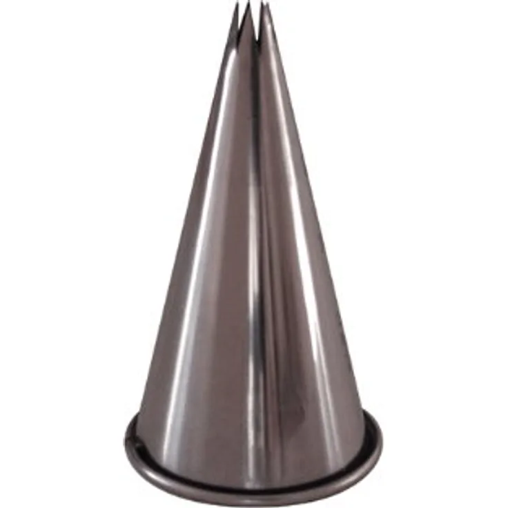 DeBuyer 2112.22N Sterntullen ohne Falz, Edelstahl, silber, 11 x 10,8 x 5 cm
