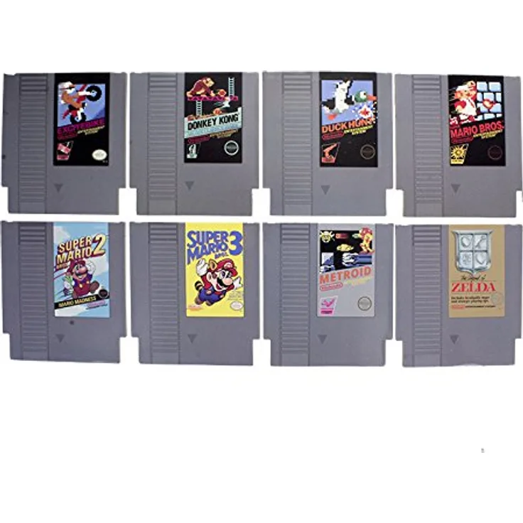 Paladone Abysse Corp_GIFPAL440 Minnie Maus Nintendo NES Kartuschenuntersetzer für Getränke, 8 Stück, Mehrfarbig, 9 x 1 x 10 cm
