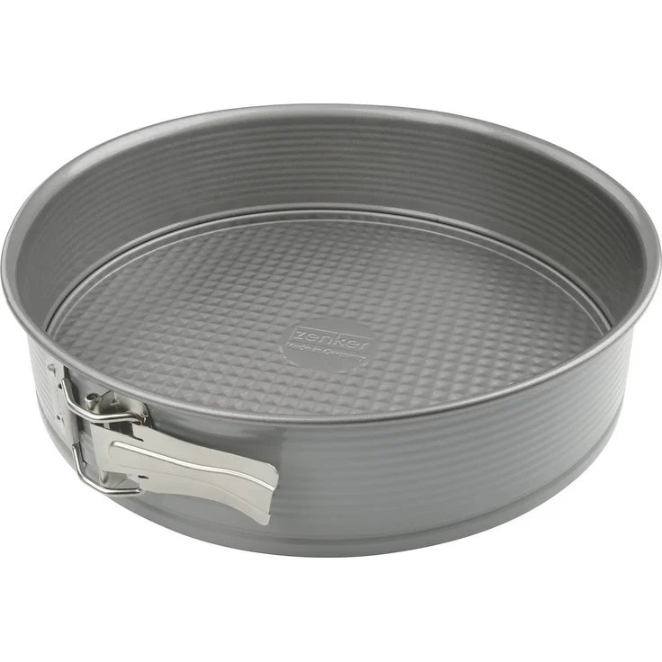 Zenker Springform mit Flachboden 26 cm Candy, traditionelle Backform für köstliche Backkreationen, Backform mit Antihaftbeschichtung, (Farbe: silber-coolgrey), Menge: 1 Stück – Bild 1