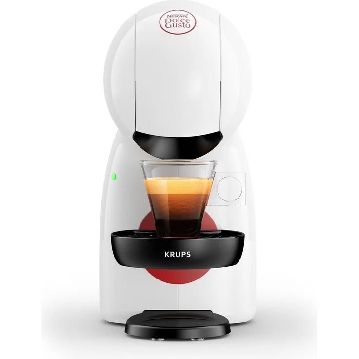 Krups Nescafé Dolce Gusto Piccolo XS, Kapsel Kaffeemaschine, heiße und kalte Getränke, 15 bar Pumpendruck, manuelle Wasserdosierung, Weiß – Bild 1