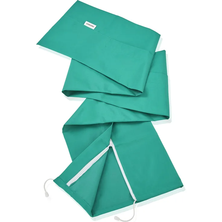 Leifheit Schutzhülle für Wäscheschirme mit Reißverschluss, wetterfest, Abdeckung aus hochwertigem Material, auch zum Schutz von Skiern und Sonnenschirmen geeignet, Schutzhuelle, Hülle 30 x 200cm, grün