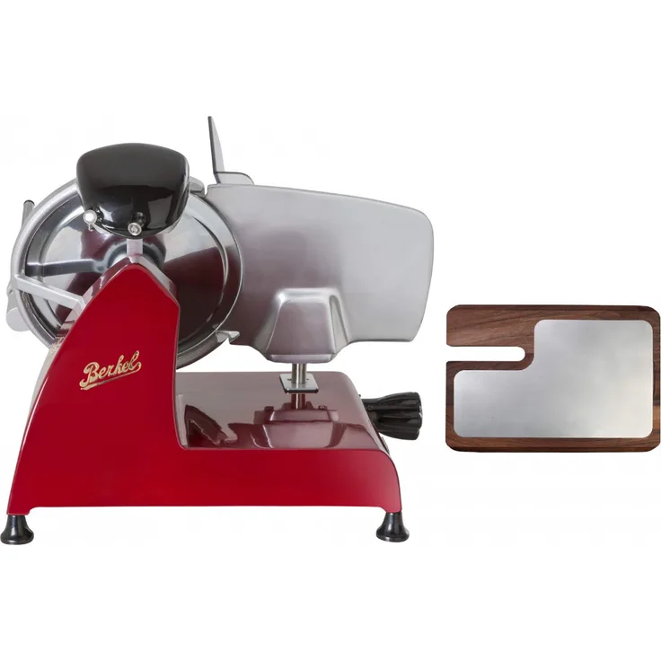 Berkel Allesschneider Red Line 250, inkl. Schneidebrett, 190W, aus Esche und Edelstahl, rot