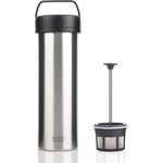 ESPRO Edelstahl Reise-French Press Ultralight, Mini Coffee Maker mit Thermo-Funktion, Kaffee, to go, 475ml, 18-8