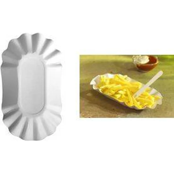 PAPSTAR Pommes-Schale pure, Maße: 90 x 90 x 30 mm, weiß