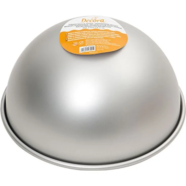 Decora 0062954 BACKFORM HALBKUGEL AUS ELOXIERTEM Aluminium Ø 15 cm