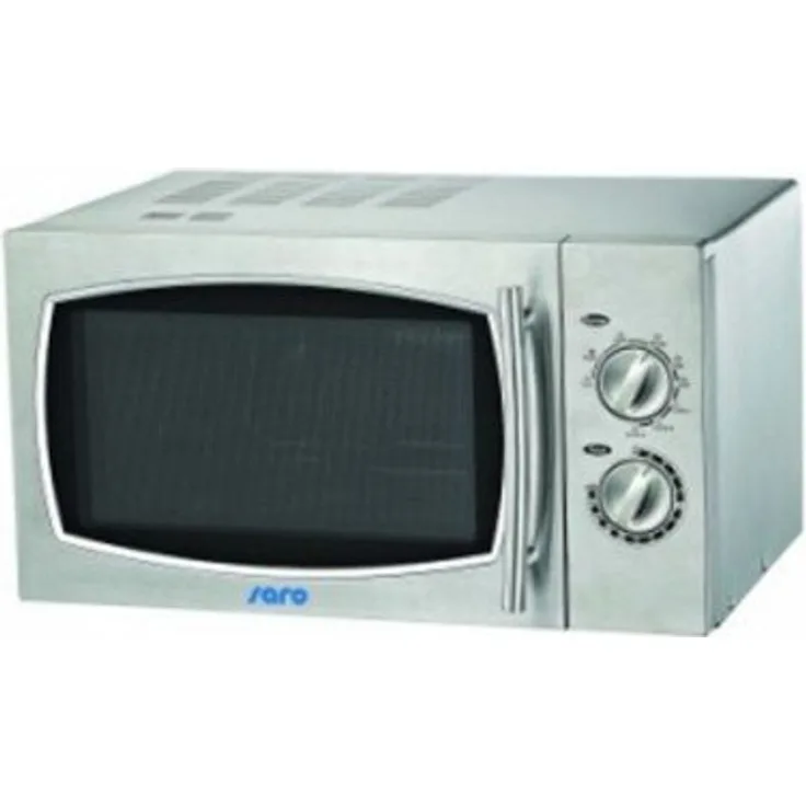 Saro WD 900 Mikrowelle mit Grill, Standgerät, 25 Liter Garraum, 1400 Watt, Innenraum Edelstahl, Auftauen