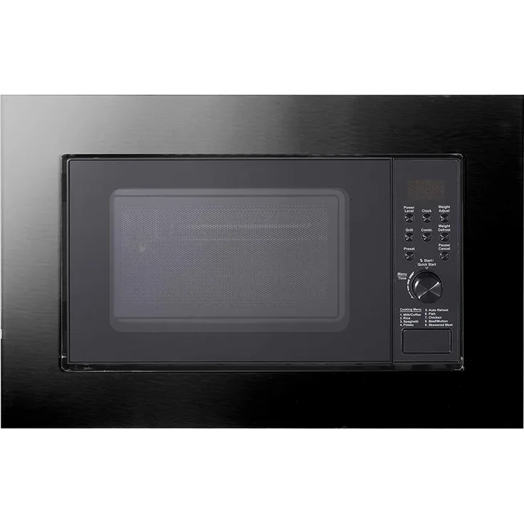 Silva Homeline EBM-G 20.9 Mikrowelle mit Grill- & Auftaufunktion, Einbaugerät, 9 automatische Kochprogramme, 17 Liter Garraum, 700 Watt, schwarz