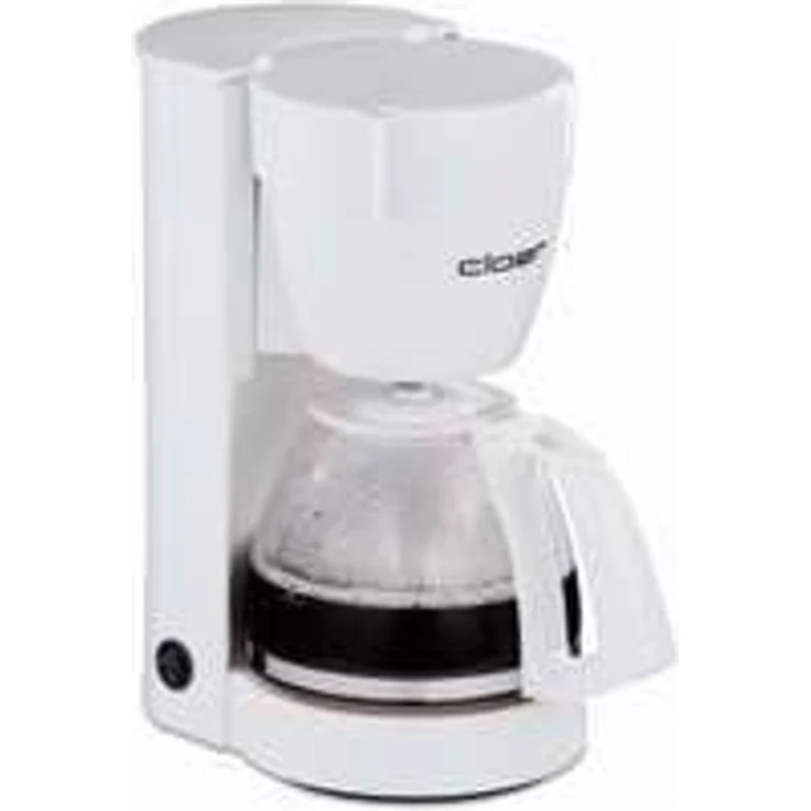 Cloer 5011 Filterkaffee-Automat mit Warmhaltefunktion, 800 W, 10 Tassen, Filtergrösse 1x4, weiß, Kunststoff – Bild 1