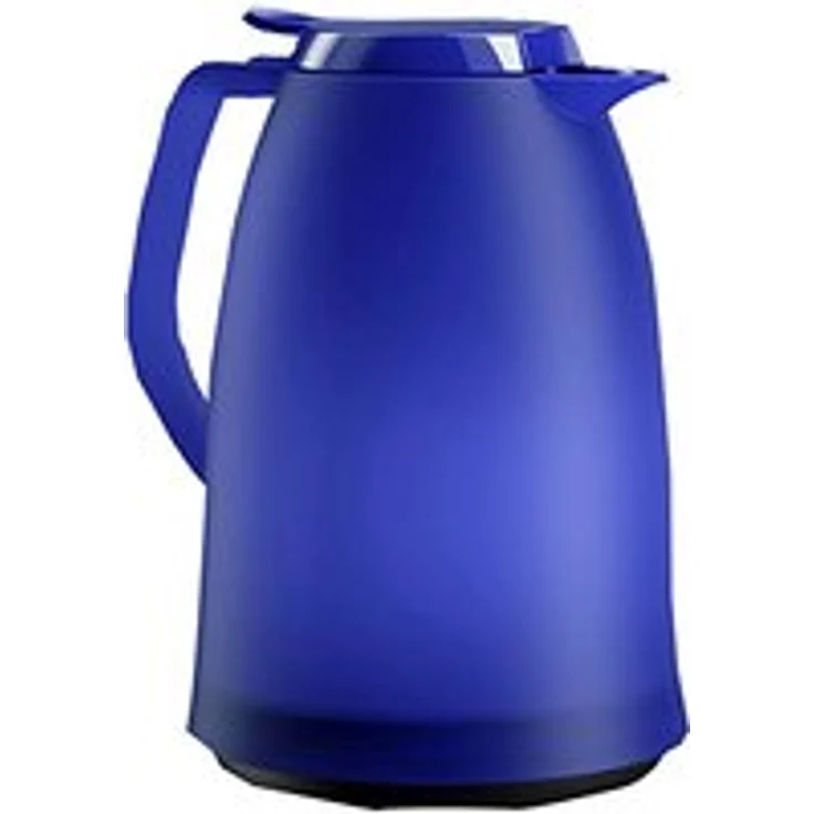 Emsa 514980 Isolierkanne, 1.5 Liter, Quick Tip Verschluss, 100% dicht, Blau, Mambo – Bild 1