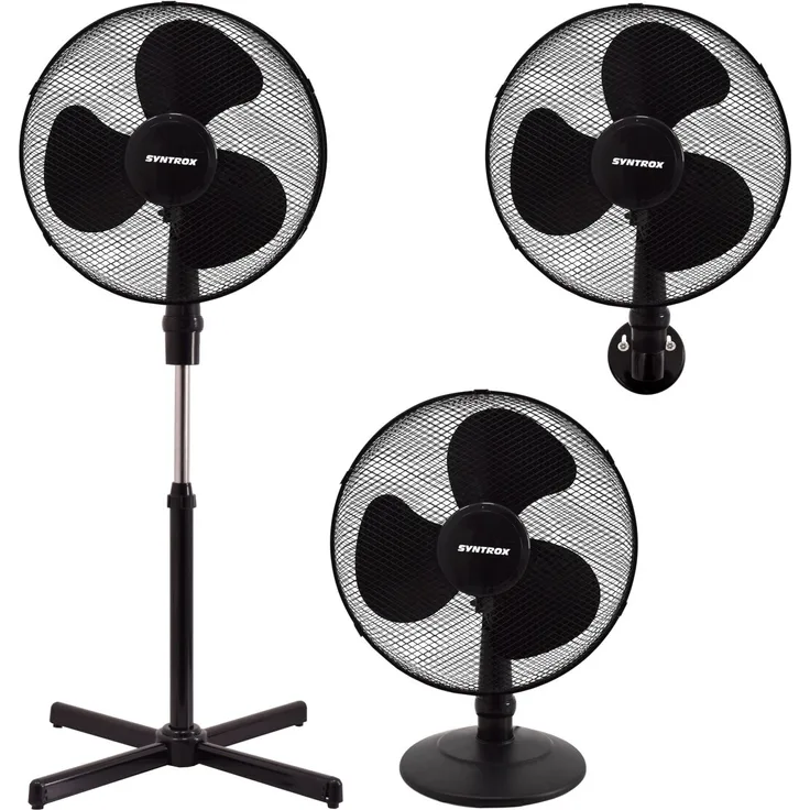 3in1 Standventilator Gustav Tischventilator Wandventilator