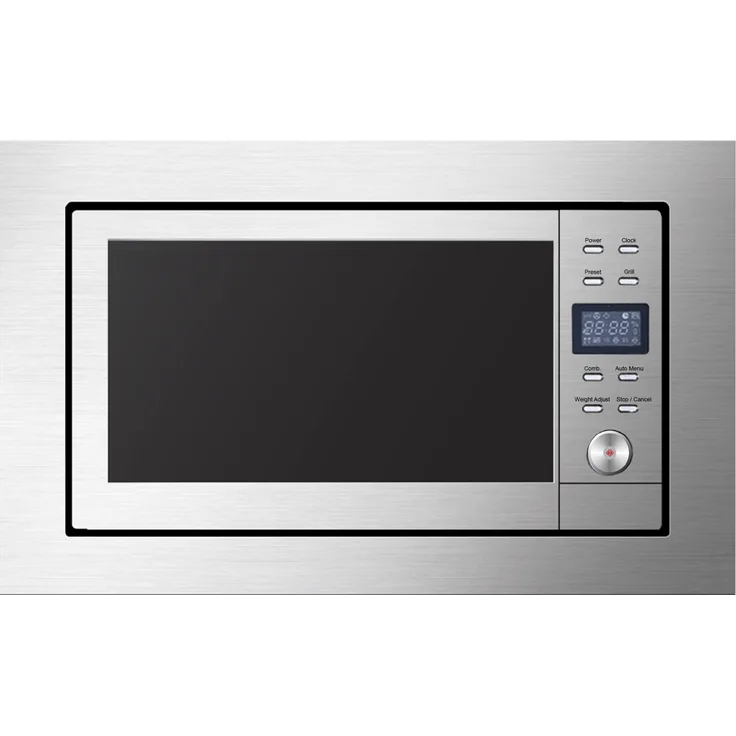 Amica EMW 13185 E Mikrowelle mit Grill, Einbaugerät, 20 Liter Garraum, 700 Watt, Auftauen