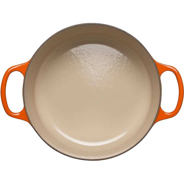 Le Creuset Signature Gusseisen-Bräter mit Deckel, Ø 30 cm, Rund, Für alle Herdarten und Induktion geeignet, Volumen: 8,4 l, Ofenrot – Bild 3