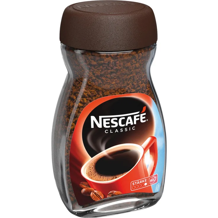 Nescafé Classic 100% löslicher Bohnenkaffee, 100g Glas (für ca. 40 Becher) – Bild 1