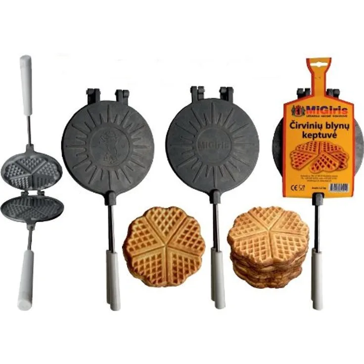 MiGiris ? Waffle Antihaftbeschichtung Händler in Herzform für alle fogones