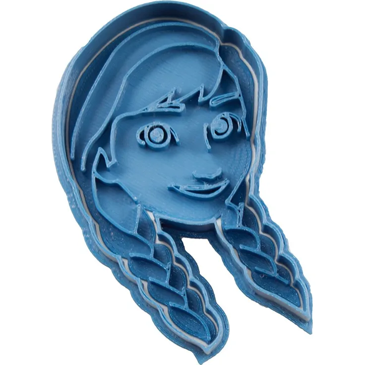 Cuticuter Frozen Anna Ausstechform, Blau, 8 x 7 x 1.5 cm