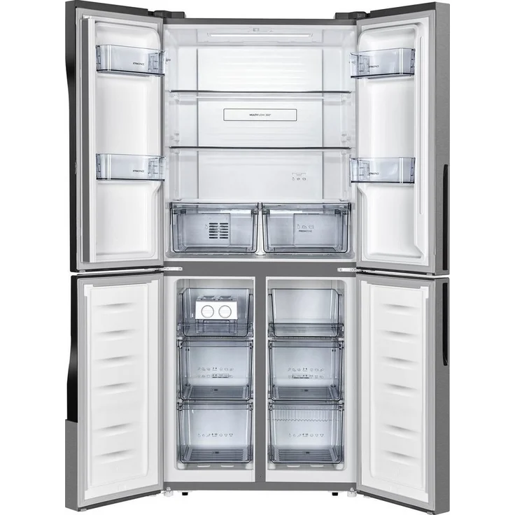 Gorenje NRM8182MX Side-by-Side-Kühlschrank, freistehend, Edelstahldekor, NoFrost, Schnellkühlen, LED, Breite 79.4 cm, Energieklasse E – Bild 4